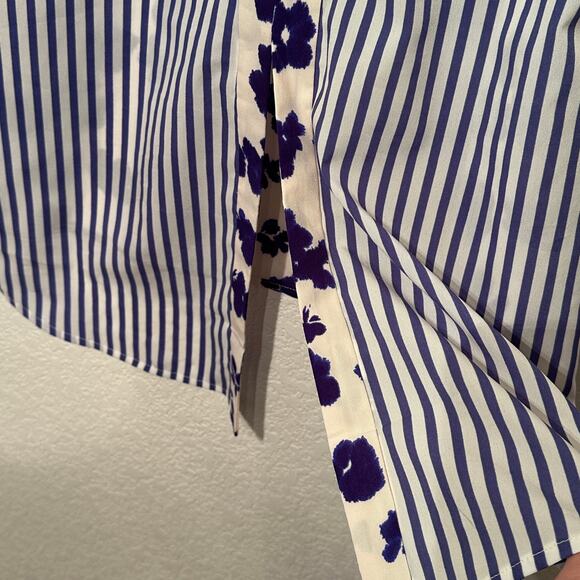 Cabi Hi-Low Floral Striped Tunic Sleeveless Small - Picture 8 of 11